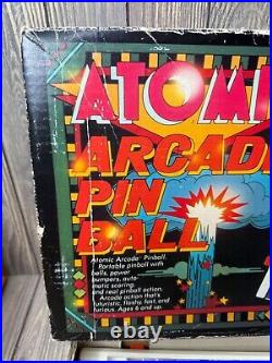 Vintage Atomic Arcade Pinball Machine TOMY