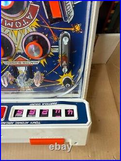 Vintage Atomic Arcade Pinball Machine TOMY