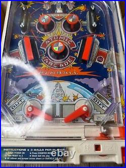 Vintage Atomic Arcade Pinball Machine TOMY