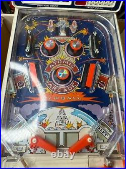 Vintage Atomic Arcade Pinball Machine TOMY