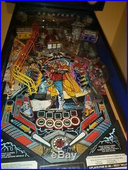 Vintage Back to the Future Pinball Machine, Great Working Condition LTD to 3,000