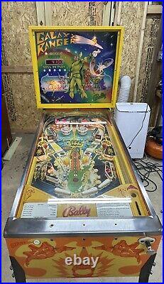 Vintage Bally 1970s Galaxy Ranger Pinball Machine Works Tested Great