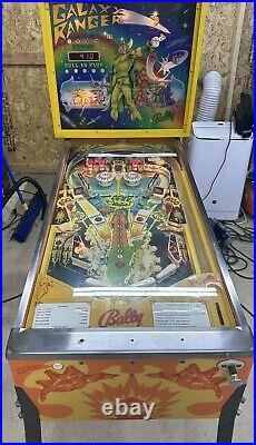 Vintage Bally 1970s Galaxy Ranger Pinball Machine Works Tested Great