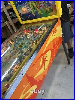 Vintage Bally 1970s Galaxy Ranger Pinball Machine Works Tested Great