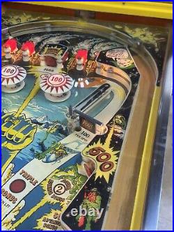 Vintage Bally 1970s Galaxy Ranger Pinball Machine Works Tested Great