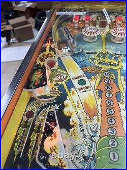 Vintage Bally 1970s Galaxy Ranger Pinball Machine Works Tested Great