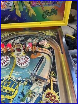 Vintage Bally 1970s Galaxy Ranger Pinball Machine Works Tested Great