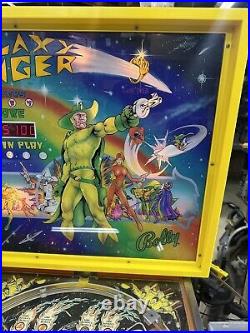 Vintage Bally 1970s Galaxy Ranger Pinball Machine Works Tested Great