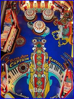 Vintage Bally Captain Fantastic Elton John The Who Tommy Pinball Arcade Machine