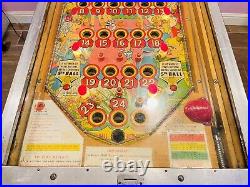 Vintage Bally Carnival Queen Bingo Pinball Machine