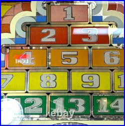 Vintage Bally Triumph pinball machine 1940s Glass Wall Display Framed