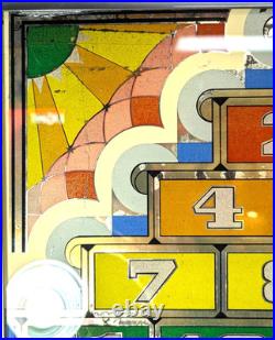 Vintage Bally Triumph pinball machine 1940s Glass Wall Display Framed