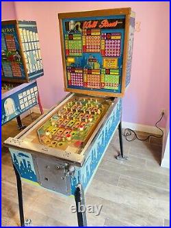 Vintage Bally Wall Street Bingo Pinball Machine