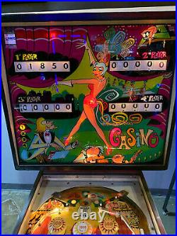 Vintage Casino Pinball Machine Chicago Coin 1972 Professionally Refurbished