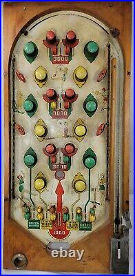 Vintage Chicago Coin Machine Sports Pinball Machine 1939 As Is
