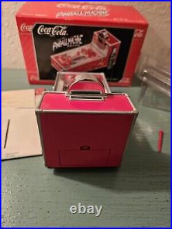 Vintage Coca-Cola 1998 Enesco PinBall Machine-Excellent WithBox & Inserts