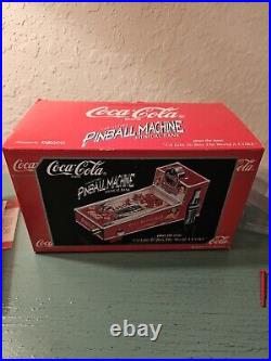 Vintage Coca-Cola 1998 Enesco PinBall Machine-Excellent WithBox & Inserts