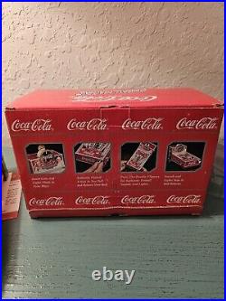 Vintage Coca-Cola 1998 Enesco PinBall Machine-Excellent WithBox & Inserts