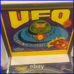 Vintage Coleco UFO Electronic Pinball Complete Home Sized AS IS Parts or Repair