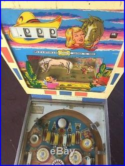 Vintage Gollieb Buckaroo Pinball Machine