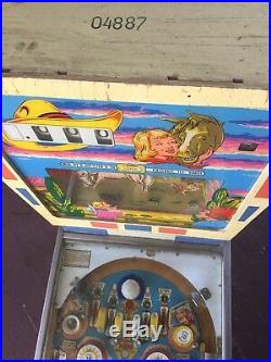 Vintage Gollieb Buckaroo Pinball Machine