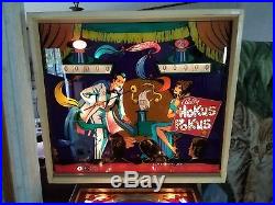 Vintage HOKUS POKUS Pinball Machine by Bally in Working Condition