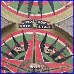 Vintage Lindstrom's Gold Star Pinball Game Board Game Room Decor