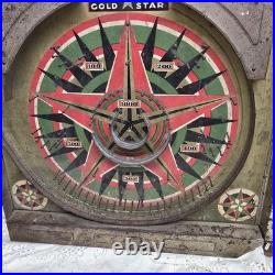 Vintage Lindstrom's Gold Star Pinball Game Board Game Room Decor