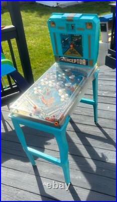 Vintage Marx Interceptor Pinball Machine Well Maintained! 1960s Retro Arcade Vintage Marx Interceptor Pinball Machine Well Maintained! 1960s Retro Arcade