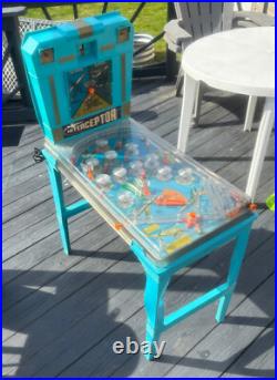 Vintage Marx Interceptor Pinball Machine Well Maintained! 1960s Retro Arcade Vintage Marx Interceptor Pinball Machine Well Maintained! 1960s Retro Arcade