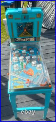 Vintage Marx Interceptor Pinball Machine Well Maintained! 1960s Retro Arcade Vintage Marx Interceptor Pinball Machine Well Maintained! 1960s Retro Arcade