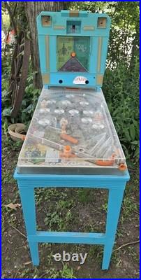 Vintage Marx Pinball Game Electric Blue Toy Arcade FOR REPAIR