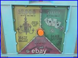 Vintage Marx Pinball Game Electric Blue Toy Arcade FOR REPAIR