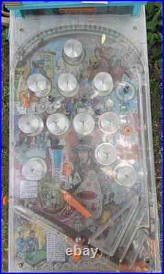 Vintage Marx Pinball Game Electric Blue Toy Arcade FOR REPAIR