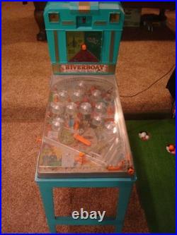 Vintage Marx RIVERBOAT Pinball Game Electric Blue Toy Arcade WORKS WELL