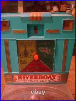 Vintage Marx RIVERBOAT Pinball Game Electric Blue Toy Arcade WORKS WELL