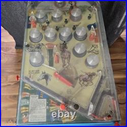 Vintage Marx Sweepstakes Pinball Game Electric Horse Racing Blue Toy Arcade