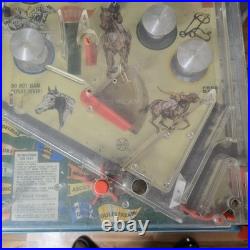 Vintage Marx Sweepstakes Pinball Game Electric Horse Racing Blue Toy Arcade