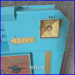 Vintage Marx Sweepstakes Pinball Game Electric Horse Racing Blue Toy Arcade