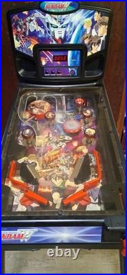 Vintage Mobile Suit Gundam Arcade Pinball Machine Working Playable