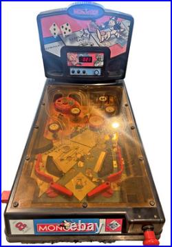 Vintage Monopoly Electronic Pinball Machine Game 2000 Hasbro NO Legs WORKING
