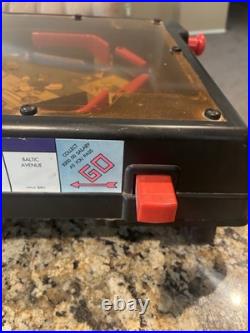 Vintage Monopoly Electronic Pinball Machine Game 2000 Hasbro NO Legs WORKING