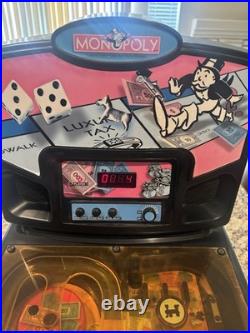 Vintage Monopoly Electronic Pinball Machine Game 2000 Hasbro NO Legs WORKING