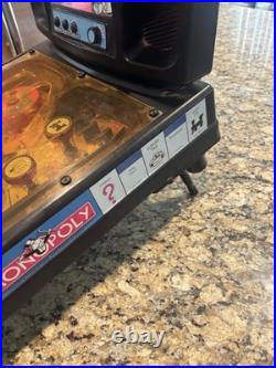 Vintage Monopoly Electronic Pinball Machine Game 2000 Hasbro NO Legs WORKING