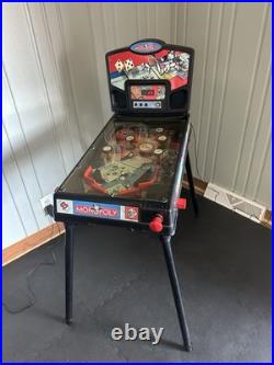 Vintage Monopoly Electronic Pinball Machine Game 2000 Hasbro TESTED Power Supply