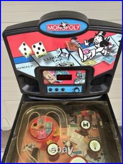 Vintage Monopoly Electronic Pinball Machine Game 2000 Hasbro TESTED Power Supply