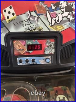 Vintage Monopoly Electronic Pinball Machine Game 2000 Hasbro TESTED Power Supply