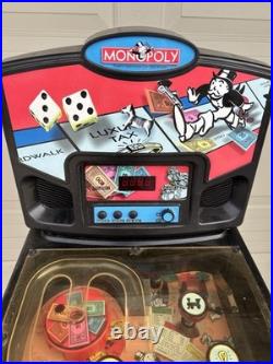 Vintage Monopoly Electronic Pinball Machine Game 2000 Hasbro TESTED Power Supply