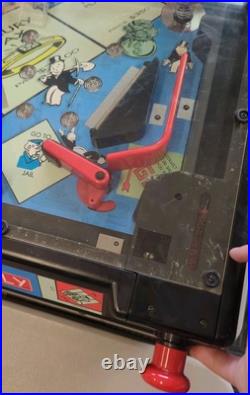 Vintage Monopoly Electronic Pinball Machine Game 2000 Hasbro With Legs WORKING