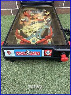 Vintage Monopoly Pinball Machine Game Deluxe Edition 2000 Hasbro Working